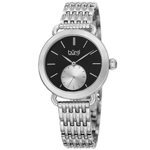 Burgi Black Dial Ladies Casual Watch BUR153SSB