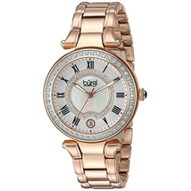 Burgi Mother Of Pearl Dial Ladies Rose Gold Tone Watch BUR165RG