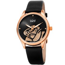 Burgi Quartz Black Dial Ladies Watch BUR189RGBK