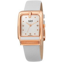 Burgi Quartz Diamond White Dial Ladies Watch BUR192WT