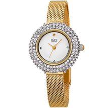 Burgi Diamond Silver Dial Ladies Watch BUR236YG