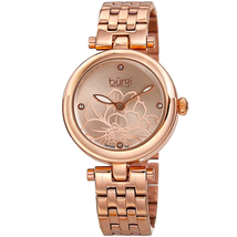 Burgi Diamond Dial Stainless Steel Ladies Watch BUR223RG