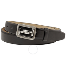 Tod's Tod's Men's Leather Belt- Black TOCMCQO60100HSOBK