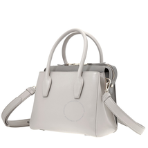 Tod's Ladies Top Handle bag Jutti Light Gray Two Handles Small Ol Bag XBWANWF0100JLG8Z38