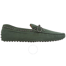 Tod's Men's Dark English Green Gommini Moccassin Driver Shoes XXM0GW05473RE0V809