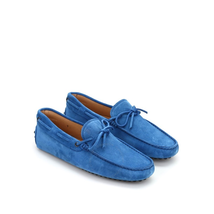 Tod's Men's Tyrrhenian Blue Suede Leather Moccasins XXM0GW05470RE0U405