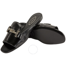 Tod's Womens Leather Slippers in Black XXW33A0U030EHOB999