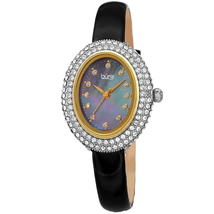 Burgi Crystal Black Dial Ladies Watch BUR234BK