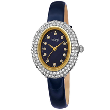 Burgi Crystal Blue Dial Ladies Watch BUR234BU