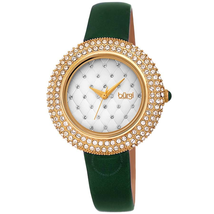 Burgi Ladies Argyle Dial Swarovski Crystal Glamor Strap Watch BUR207GN