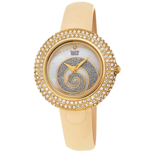 Burgi Diamond White Dial Ladies Watch BUR209YG