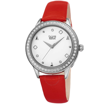 Burgi Diamond White Dial Ladies Watch BUR221RD