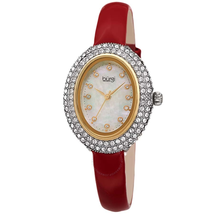 Burgi Crystal White Dial Ladies Watch BUR234RD