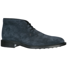 Tod's Men's Navy Desert Short Ankle Boot In Suede XXM45A00D80RE0U805