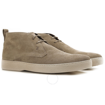 Tod's Men's Suede Ankle Boots in Light Mole XXM22A0S680RE0C406