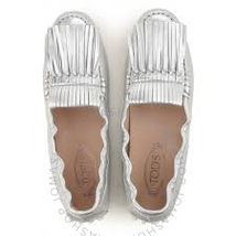 Tod's Womens Ballerina Flats in Silver XXW0FW0P220SV0B200