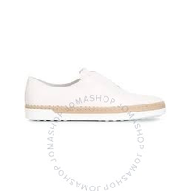 Tod's Womens Slip-on Shoes Leather in White XXW0TV0J98008VB001