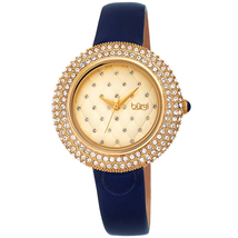 Burgi Ladies Argyle Dial Swarovski Crystal Glamor Strap Watch BUR207BU
