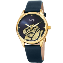 Burgi Quartz Blue Dial Ladies Watch BUR189BU