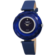 Burgi Quartz Diamond Blue Dial Ladies Watch BUR252BU