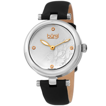 Burgi Quartz Diamond Silver Dial Ladies Watch BUR197SSB