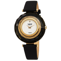 Burgi Quartz Diamond Silver Dial Ladies Watch BUR252BK