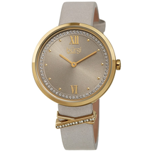Burgi Quartz Grey Dial Ladies Watch BUR264GY