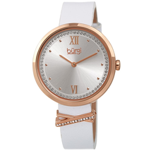 Burgi Quartz Silver Dial Ladies Watch BUR264WT