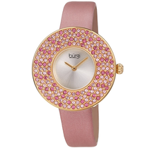 Burgi Quartz Silver Dial Ladies Watch BUR270PK