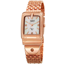 Burgi Quartz White Dial Ladies Watch BUR171RG