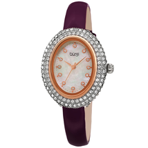 Burgi Quartz White Dial Ladies Watch BUR234PU