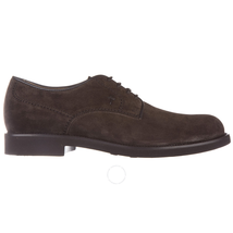 Tod's Men's Classic Suede Lace Up Formal Shoes in Dark Brown XXM0WP00C20RE0S800