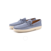 Tod's Men's Grained Leather Loafers in Stone Washed XXM0YT00050RE0U216