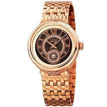 Burgi Quartz Brown Dial Ladies Watch BUR164RG