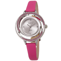 Burgi Quartz Diamond Silver Dial Ladies Watch BUR261PK