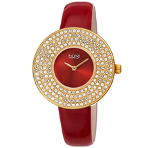 Burgi Quartz Red Dial Ladies Watch BUR272RD