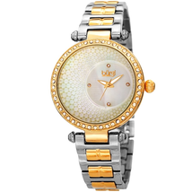 Burgi Quartz White Dial Ladies Watch BUR183TTG