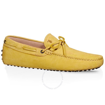 Tod's Men's Dark Lemon Gommino Nubuck Driving Shoes XXM0GW05470VEKG602