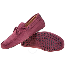Tod's Men's Dark Raspberry Leather Moccasins XXM0GW05470ENKL813