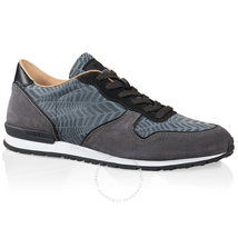 Tod's Men's High-Tech Fabric/ Suede Sneakers in Dark Ash/Lead/Black XXM0VJ0L8108UJ90UI