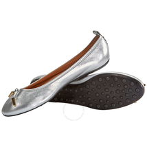 Tod's Womens Ballerina Flats in Silver XXW0YH0P770Y70B200