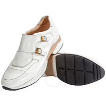 Tod's Womens Buckled Leather Sneakers in Lime White XXW0UU0K9606XTB015