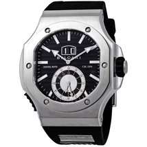 Bvlgari Endurer Chronograph Automatic Black Dial Men's Black Rubber Watch 101878