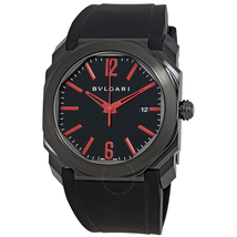 Bvlgari Octo Ultranero Black Dial Automatic Men's Watch 102738