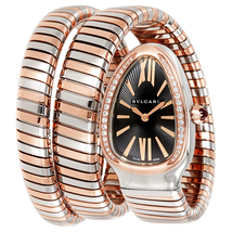 Bvlgari Serpenti Tubogas Black Opaline Dial Quartz Ladies Watch 102099