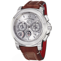 Carl F. Bucherer Carl F Bucherer Patravi ChronoGrade Silver Dial Leather Men's Watch 10623086301