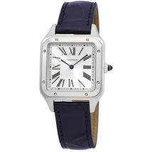 Cartier Santos-Dumont Quartz Silver Dial Men's Watch WSSA0022