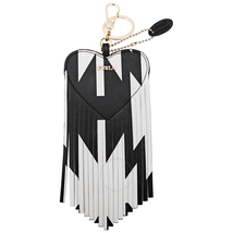 Furla Elisa Keyring Heart- Black/White 852056
