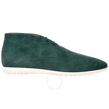 Tod's Men's Dark Bottle Suede Lace-up Ankle Boots XXM0TF00D80RE0T807