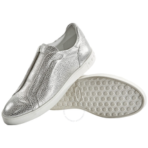 Tod's Womens Slip-on Sneakers in Silver XXW12A0T200PE1B200